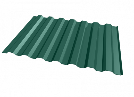 Профнастил окрашенный 0.5x1000x2000 RAL 6005